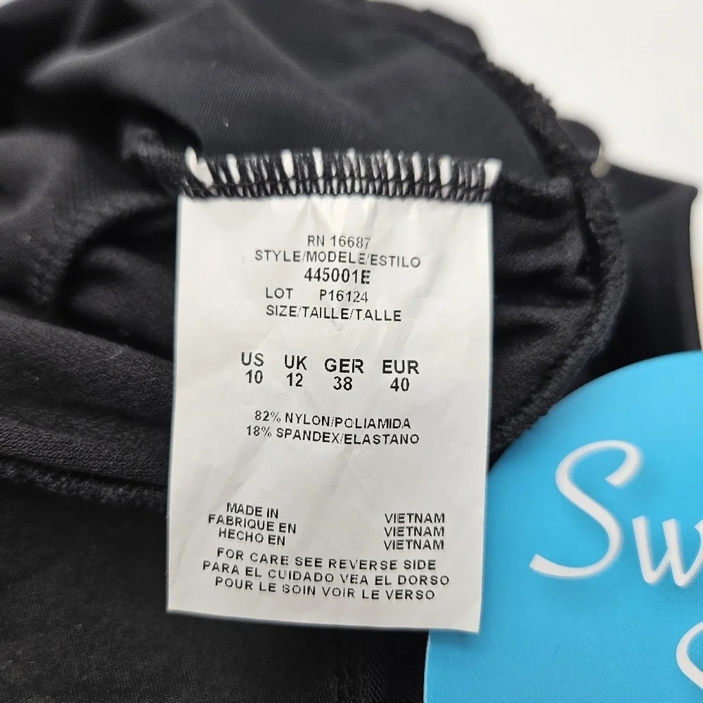 Swim Solutions Ruffle Top Slimming Swim Wear Tankini - Picture 5 of 6
